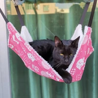 cat hanging bed breathable pet hammock double sided sleeping bag resting sleepy pad kitten suspended bed mat animals accessories