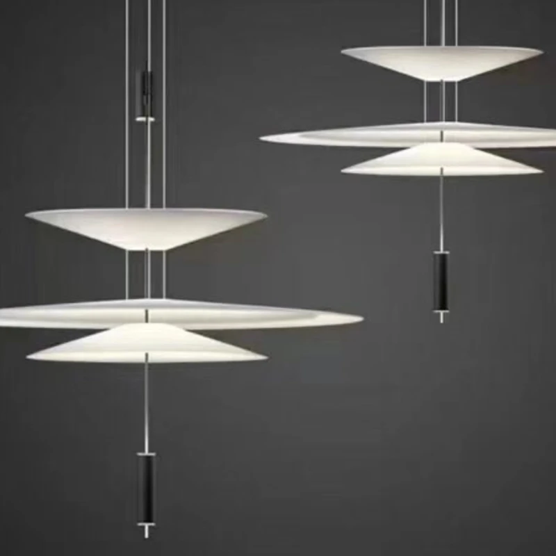 

Nordic Living Room Designer Chandelier Danish Restaurant Led UFO Lights Creative Bedroom Personality Italian Simple Lamp