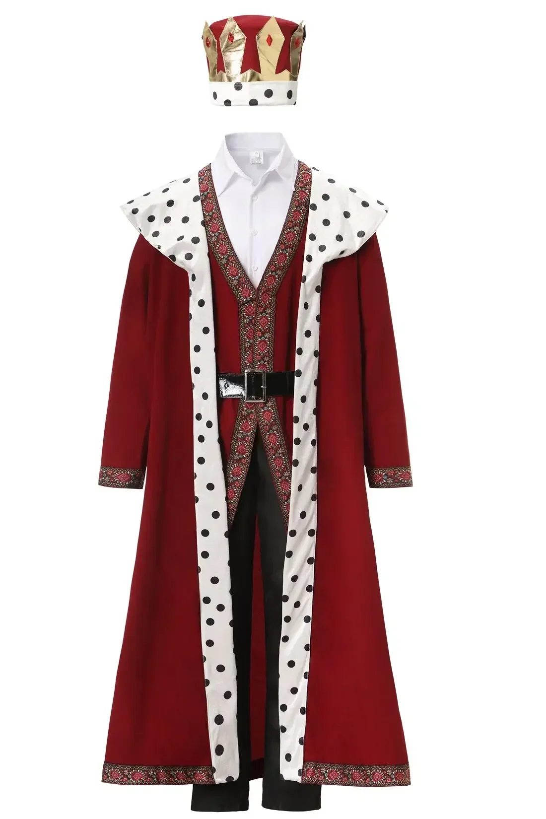 Взрослый средневековый король Артур костюм Хэллоуин карнавал королевский