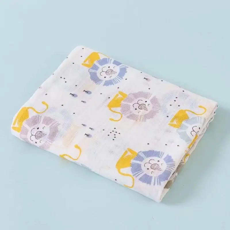 1pc Muslin 100% Cotton Newborn Swaddles Soft Baby Boy Girls Blankets Bath Gauze Infant Wrap Sleepsack Stroller Cover Play Mat images - 6