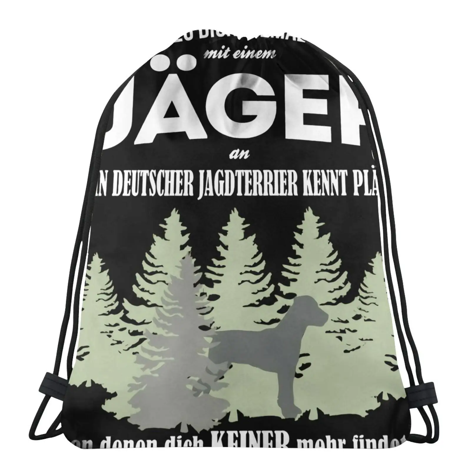 

Deutscher Jagdterrier Jger Spruch Mnner, Детская сумка, пользовательская сумка, рюкзак, шнур, сумка, сумка, канаты, сумка для экрана