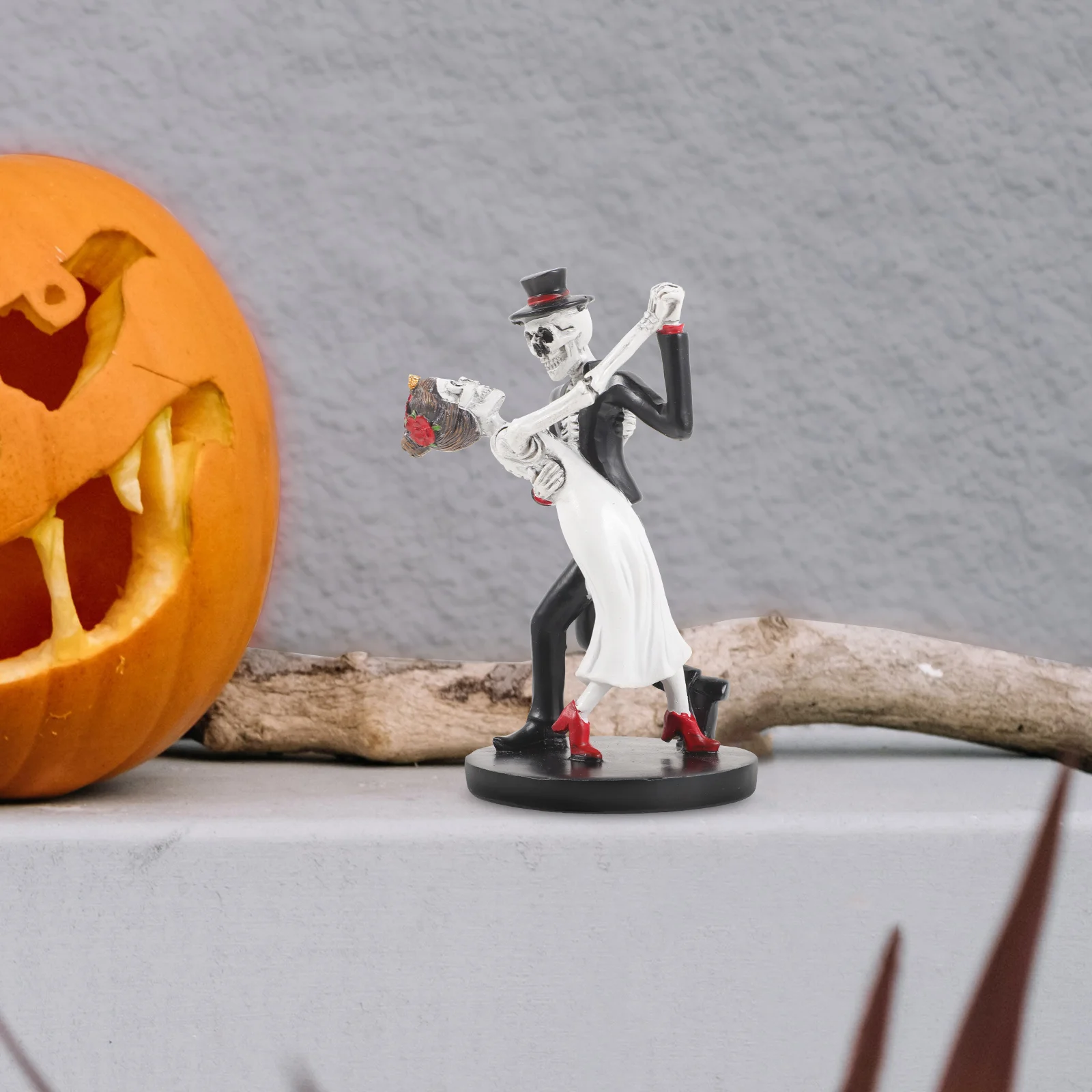Хэллоуин Невеста Жених Статуя Танцующая Поза Пара Фигурка Черепа Декор фигурки