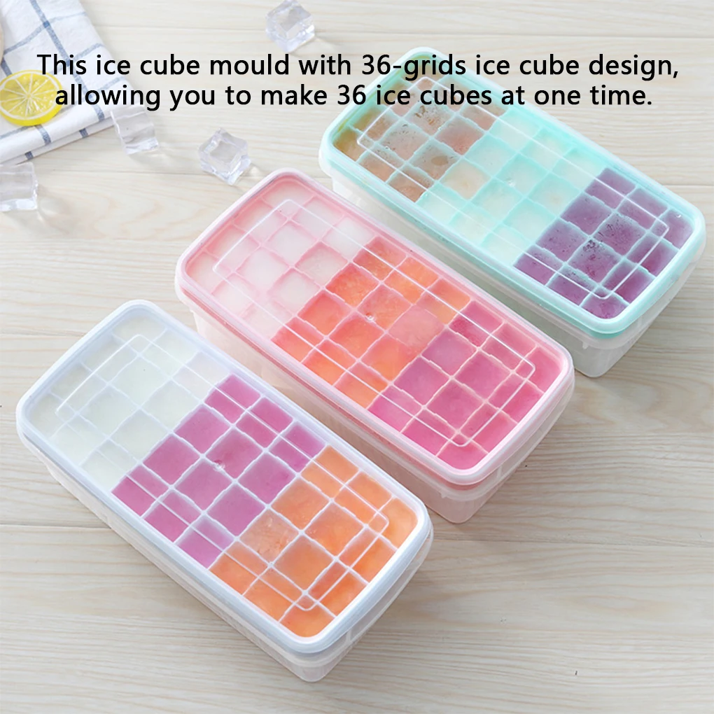 

36 сеток лоток с формой для кубиков льда силиконовые многоразовые кубики крем-мейкер моющиеся морозильные Формы Бар инструменты для изготовления светильник зеленый