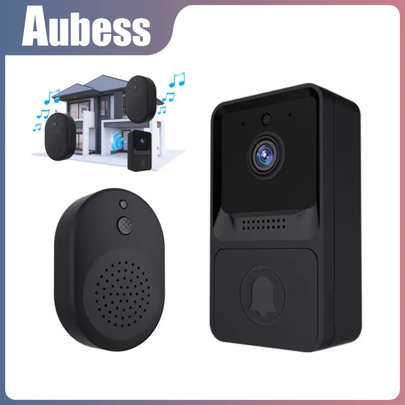 Умный дверной звонок AUBESS с Wi-Fi беспроводной Видеозвонок для квартир телефона