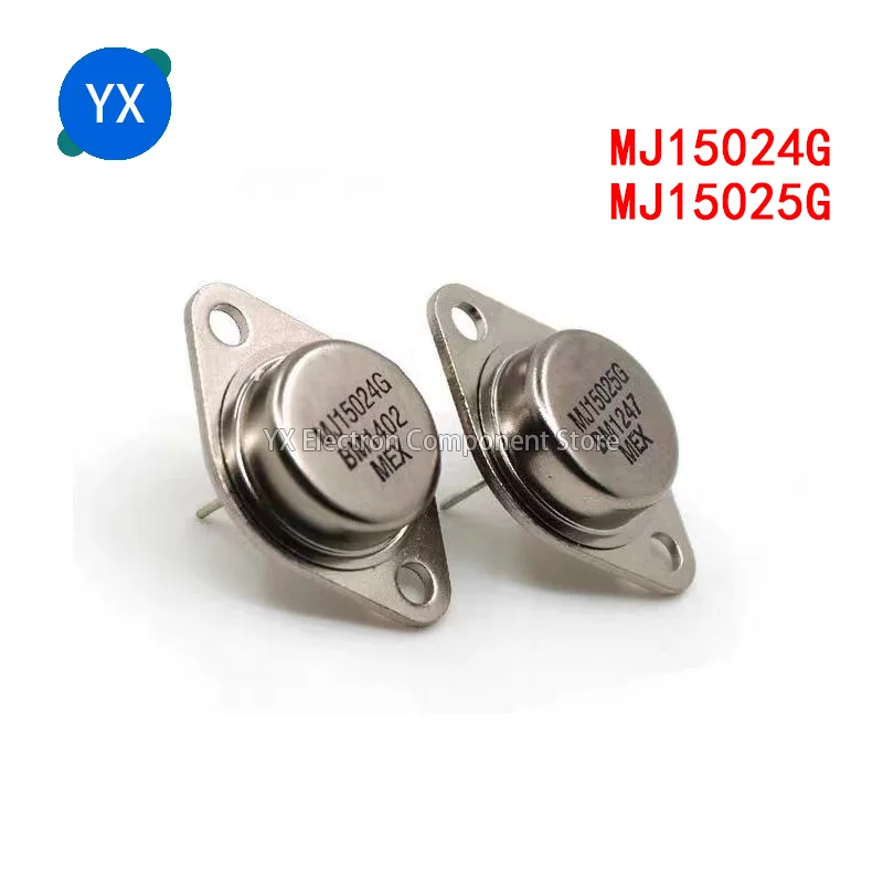 

5PCS MJ15025 MJ15024 MJ15025G MJ15024G Audio Paired Transistor High Power Transistor TO-3P