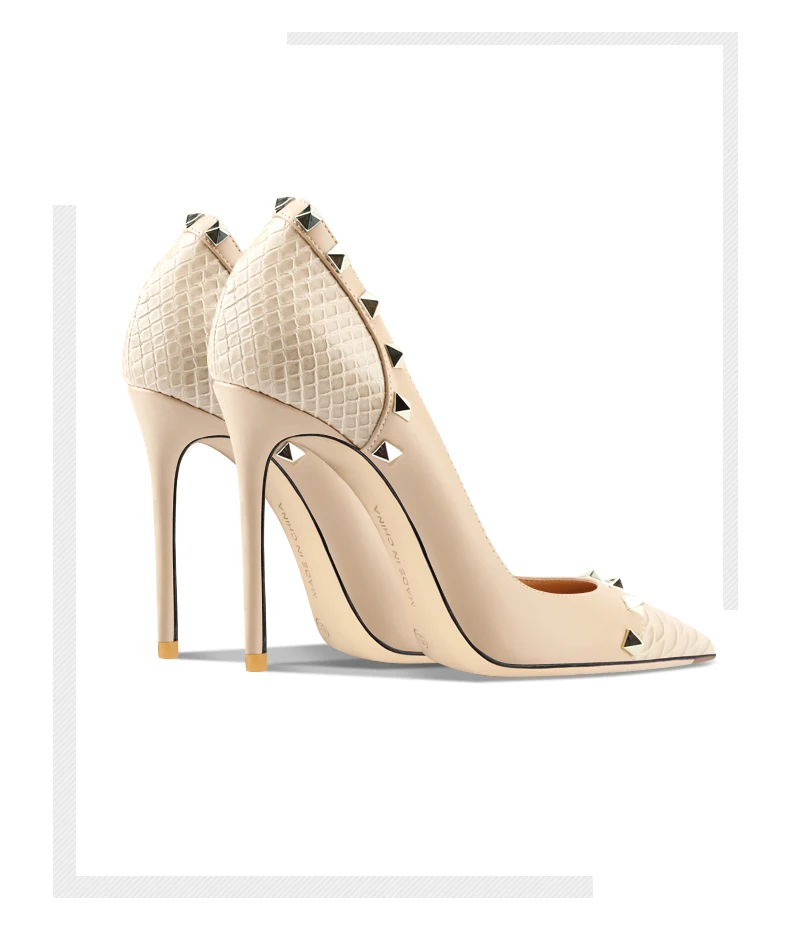 Туфли-лодочки женские на высоком каблуке натуральная кожа заостренный носок с