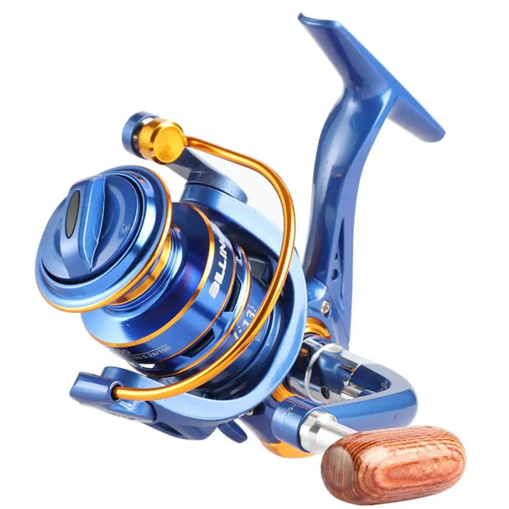 

Folding Handle Spinning Fishing Reel 13 Ball Bearings 8kg 5.2/1 Gear Ratio Sea Fishing Reel Metal Spool Dropshipping