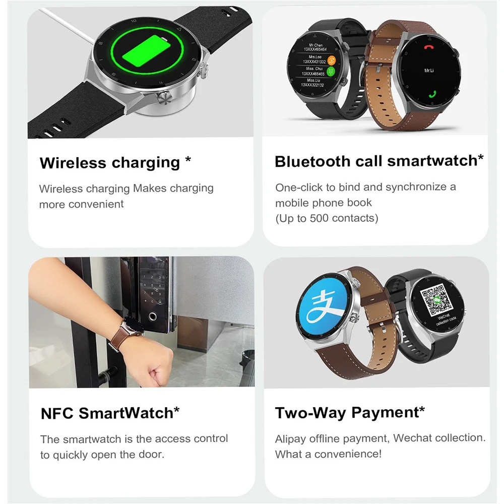 Умные часы DT3 Pro Max для мужчин и женщин умные с HD экраном 1 45 дюйма NFC наручные Bluetooth