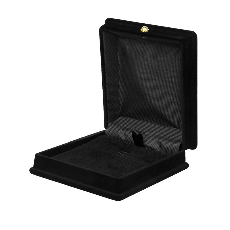 

1 X Velvet Necklace Chain Jewelry Display Storage Box Gift Case Holder Organizer---Black