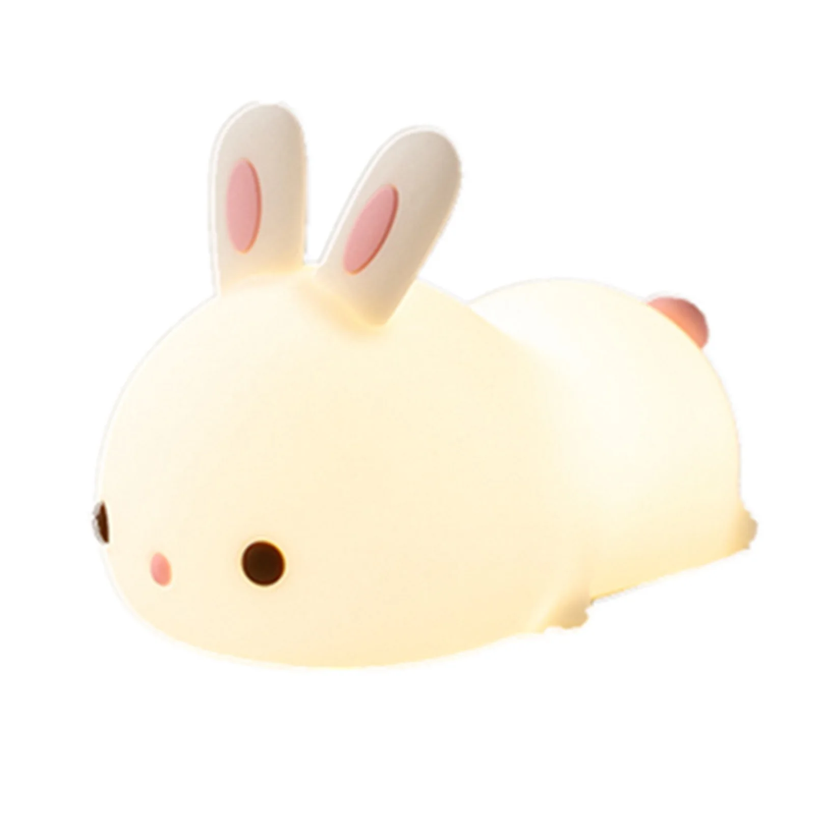 

Симпатичный ночник, силиконовый мягкий симпатичный ночной Светильник ильник s, меняющий цвет, ночник в виде животного для детской спальни, д...