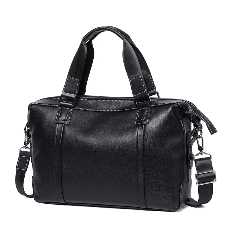 

Мужской Дорожный портфель из натуральной кожи, повседневная вместительная сумка-тоут, чемодан для выходных