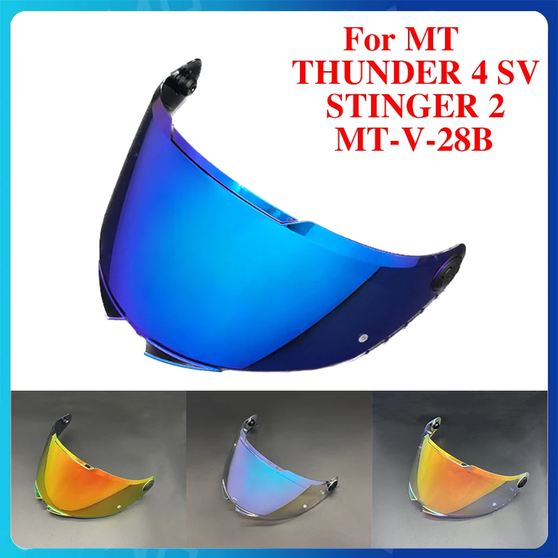 Фото Линзы для мотоциклетного шлема для MT THUNDER 4 SV STINGER 2 MT-V-28B, козырек для шлема, лобовое стекло, очки, козырек, аксессуары для шлема №1
