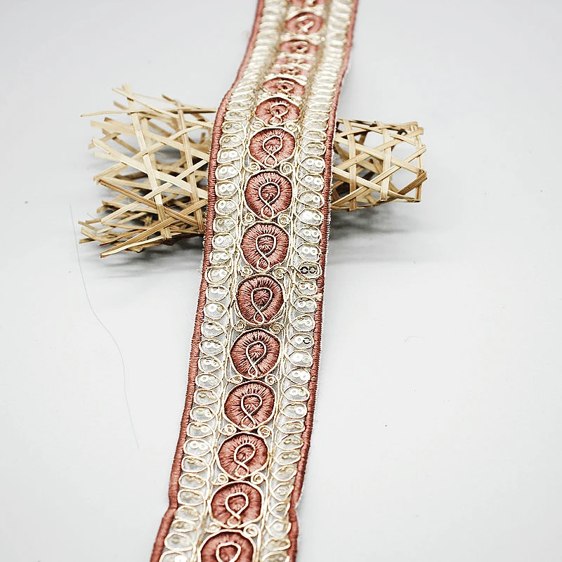 

4.5 CM Wide Ethnic Style DIY Garment Lace Knitting Embroidery Home Textile Accessories Decoration Ribbon