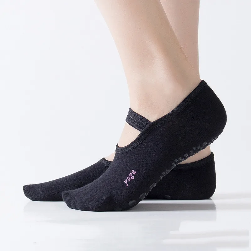 

Women High Quality Bandage Yoga Socks Anti-Slip Quick-Dry Damping Pilates Ballet Socks For Men & Women Cartoon Cat Print Socks