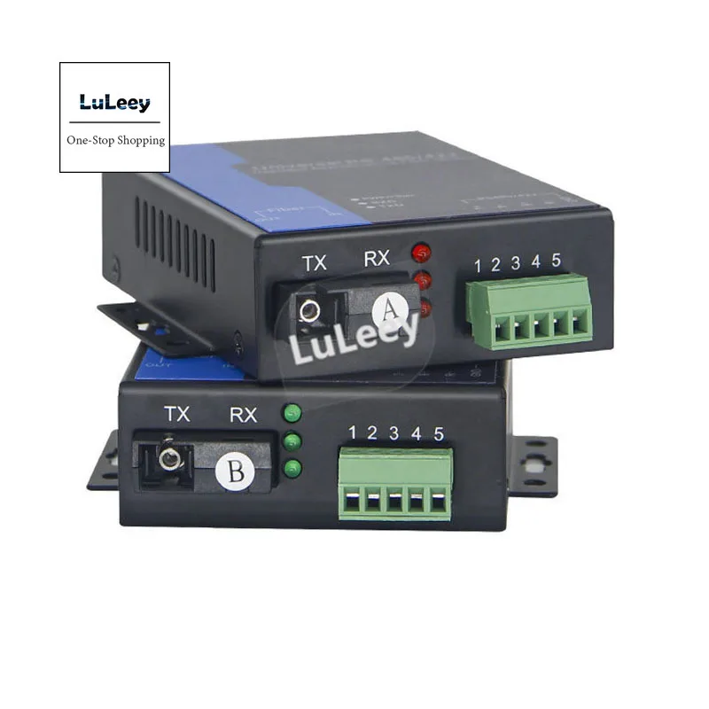 Универсальный оптоволоконный асинхронный модем с интерфейсом RS485/422 оптический