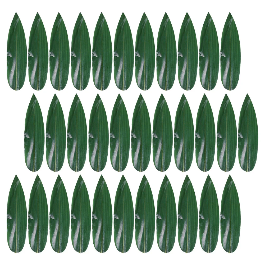 

Japanese Food Mat Japanese Restaurant Sashimi Serving Ornaments Sashimi Serving Leaves Food Bamboo Leaves Food Leaf Mats