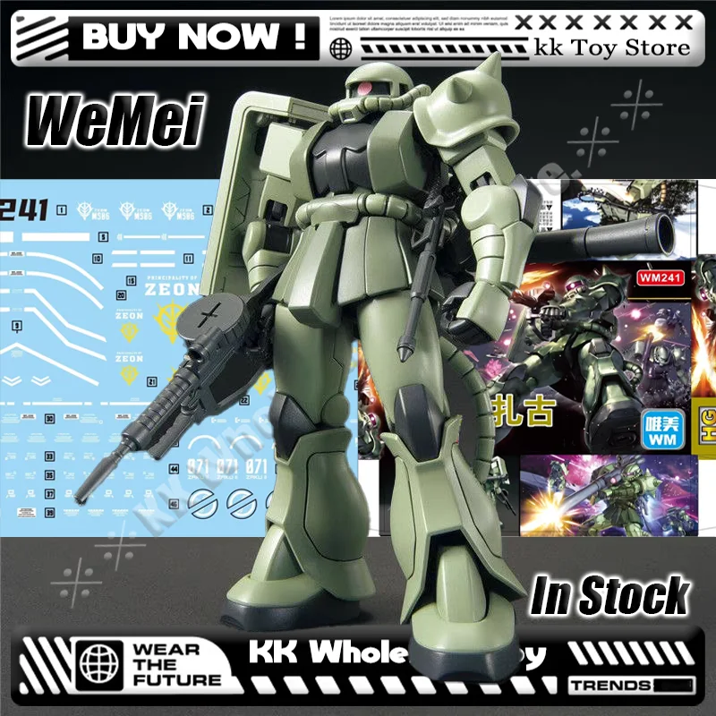 В наличии WEIMEI WM 241 HG 1/144 MS-06 Zaku 2 комплект сборной модели коллекция экшн-фигурок