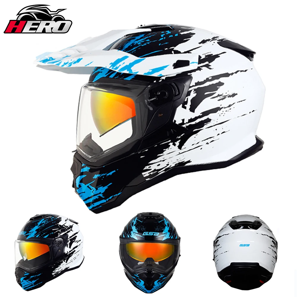 

ECE Approved Motorcycle Helmet Men Full Face Motocasco Helmet Cross Downhill Off-road Mountain Bike Helmets Professional Casco