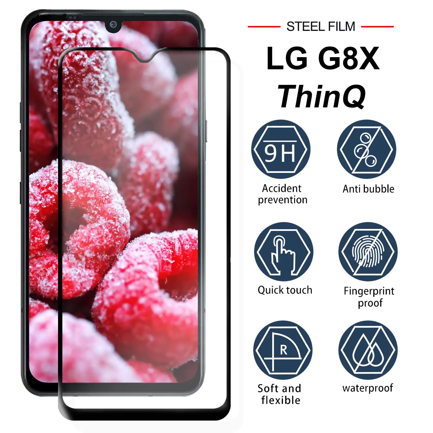 9D Закаленное стекло для LG V40 V50 V50S V60 Полное покрытие защитного экрана для K61 K40 K40S K41S K50 K50S K51S.
