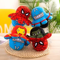 20cm marvel avengers reversible figure plush toys double sided spiderman iron man hulk kawaii stuffed doll for kids gifts