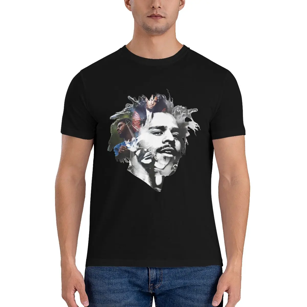 

J Cole Classic T-Shirts hiphop rap Kendricklamar Harajuku Cotton T-Shirt Short-Sleeve Print Cute Tops for Mens Beach Tshirt Gift