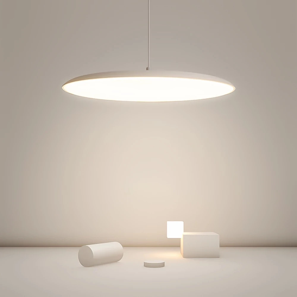 

Modern simple led round ceiling light creative personality chandelier restaurant study clothing store shop office lamp chandely