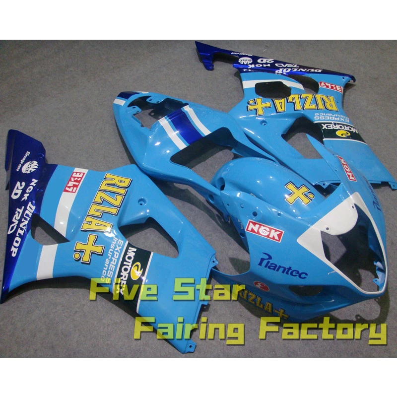 

Motorcycle Fairing Kit For Suzuki GSXR1000 2003 2004 GSXR 1000 GSX-R1000 K3 Bodywork Injection Mold Blue Customize