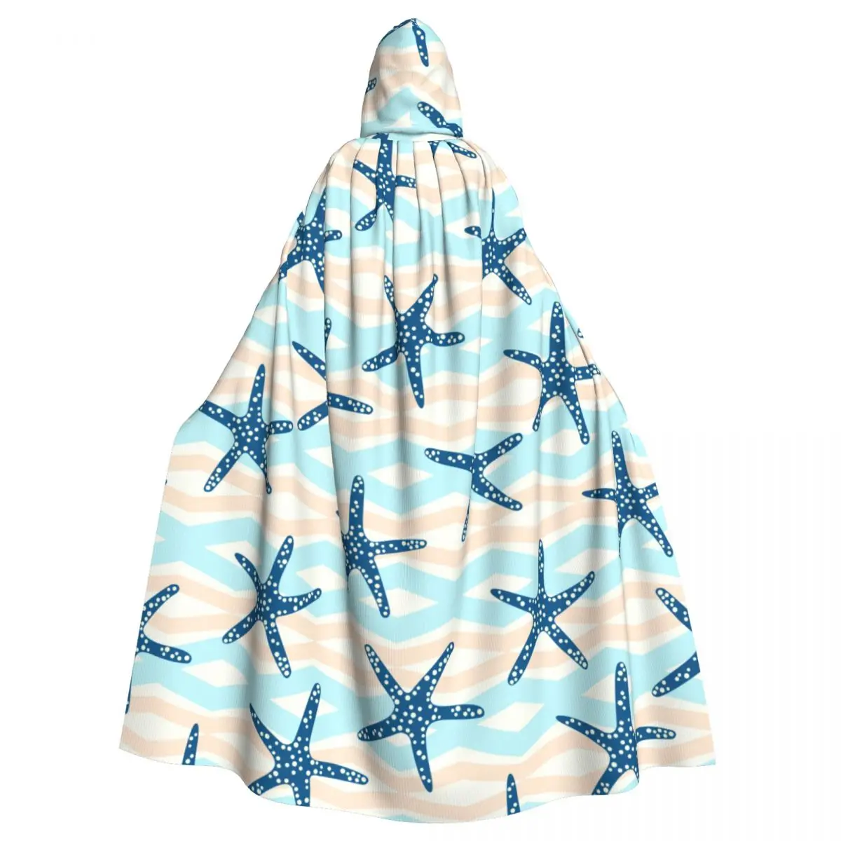 

Long Cape Cloak Starfish Hooded Cloak Coat Hoodies