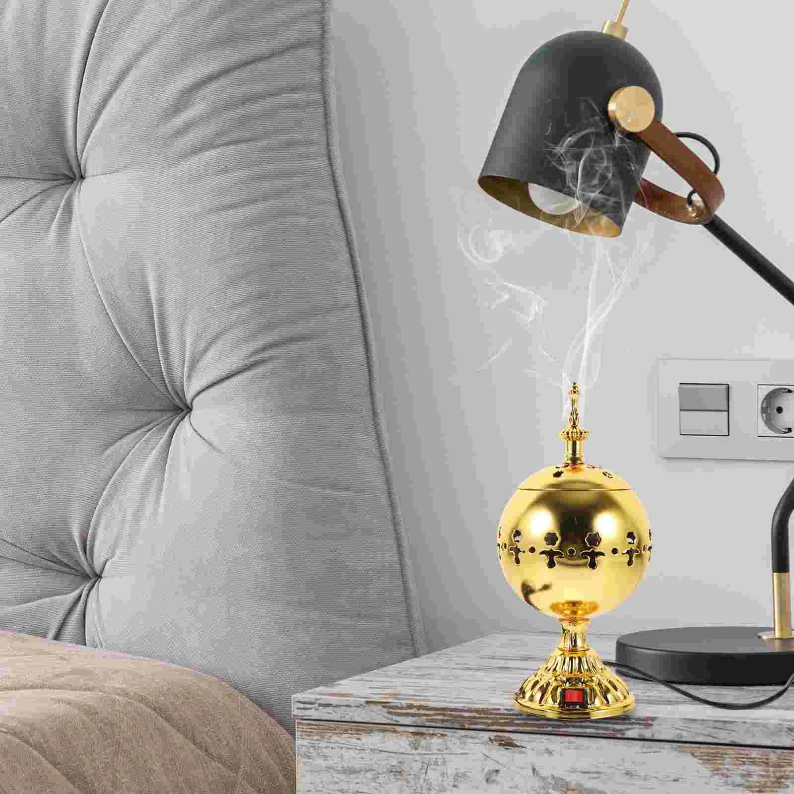 

Подключаемая горелка винтажный домашний декор портативная металлическая курильница декоративный электрический Железный Ретро Держатель