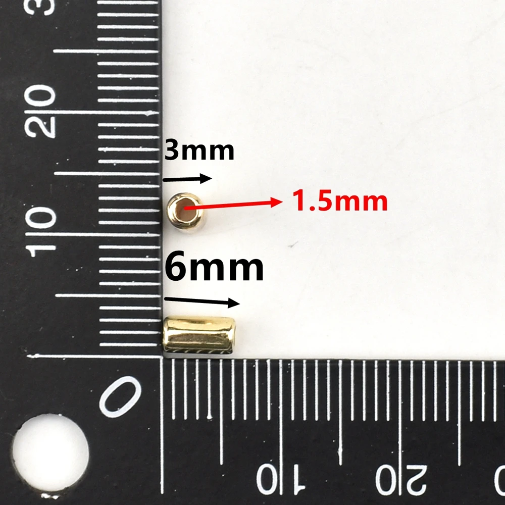 Пластиковые цилиндрические бусины для браслета 200 шт./лот 3 х 6 мм