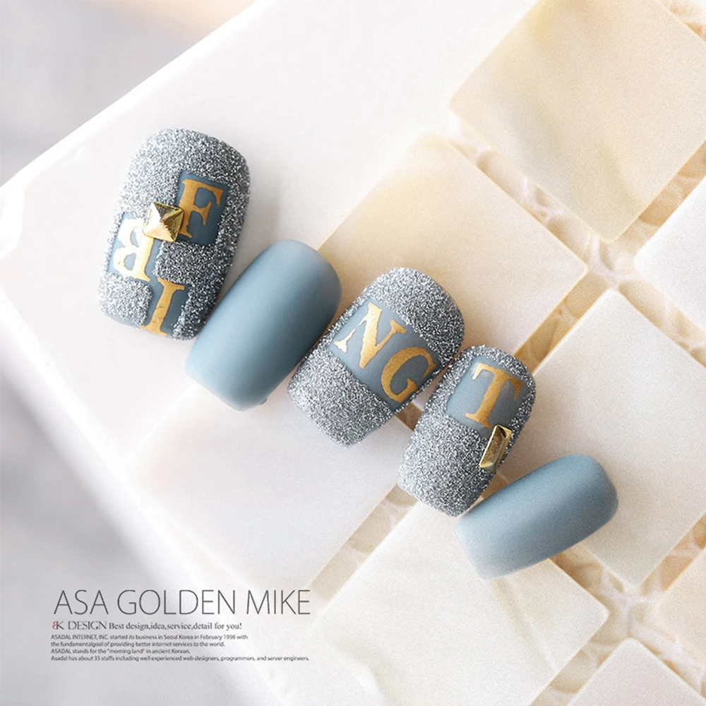 Назад клей самоклеящиеся полые маникюрные инструменты буквы фольга для ногтей