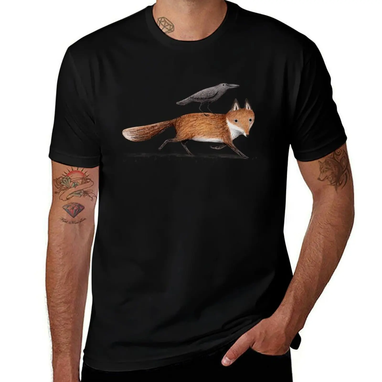 Fox &amp Crow - Piggyback T-Shirt plus size clothes cheap stuff cotton graphic tees tee shirts for men