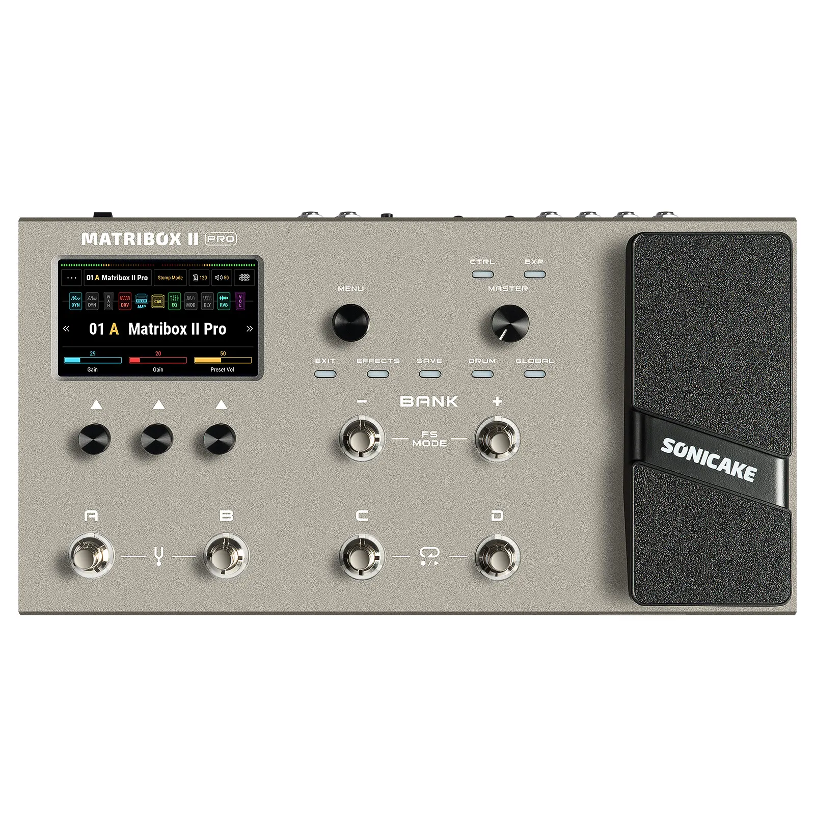 SONICAKE Matribox II Pro 4 3-дюймовый цветной сенсорный экран гитарный басовый усилитель