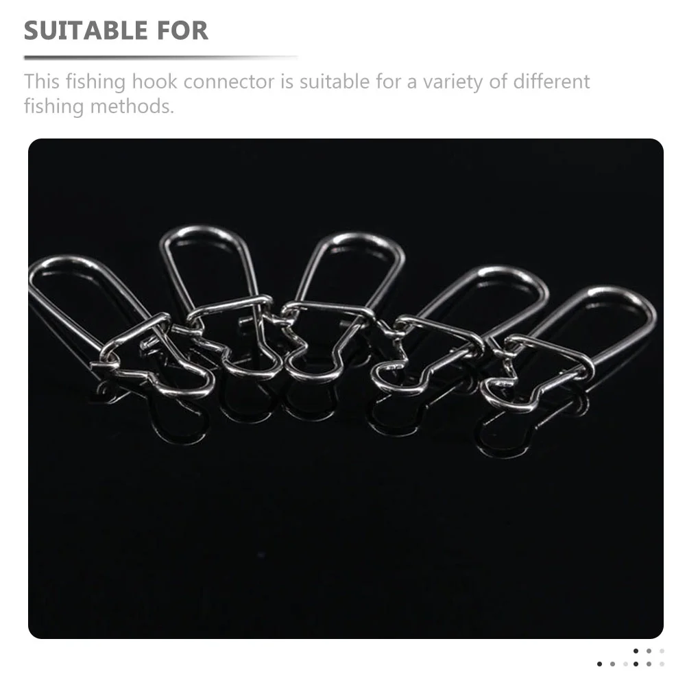 100 шт. крючок для приманки ежедневного использования Duo Lock Snap рыболовные защелки