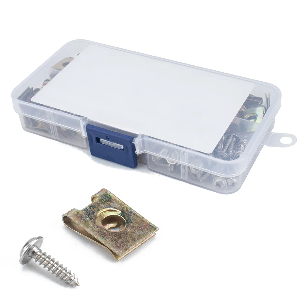 160 шт. U-образный зажим марганцевая стальная гайка крепеж для мотоцикла цвет