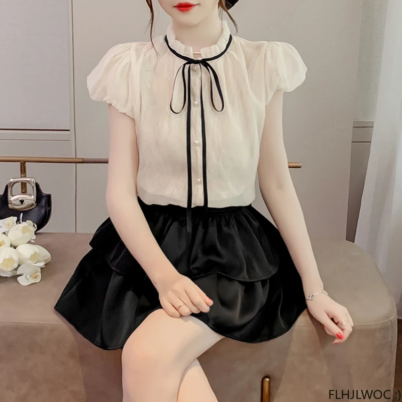 Женские милые топы в стиле преппи винтажные японские корейские элегантные