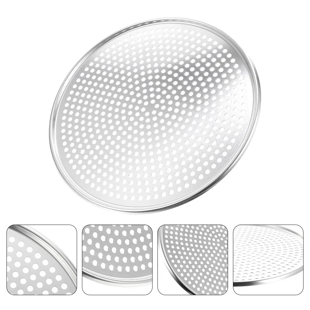 

Stainless Steel Pizza Pan 16 Inch Pizza Screen Baking Pan Mesh Pizza Pan Pizza Tray Holes Nonstick Round Crisper Tray