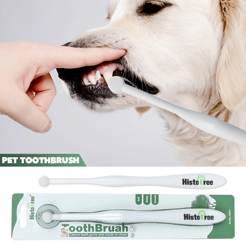 

Pet Toothbrush Cat Brush Addition Bad Breath Tartar Teeth Care Dog Cat Cleaning Mouth Dog Vanilla Beef Taste Toothpaste Supplies