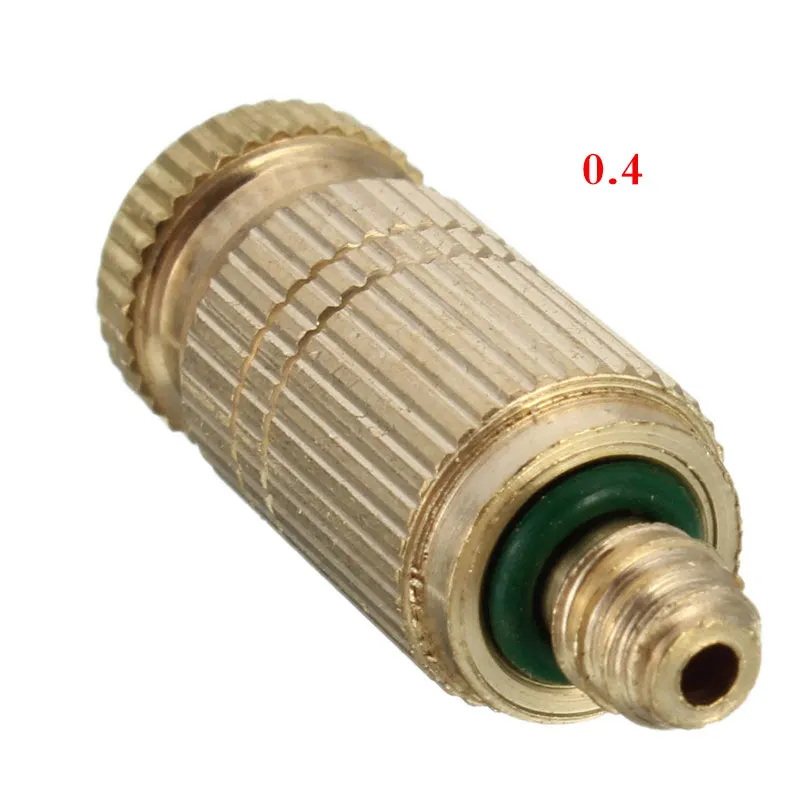 

0.1-0.4mm High-pressure Sheet Nozzle Fog Misting Stainless Steel Inlaid Nozzle 3/16 Connector Water Irrigation Sprinkler Kit