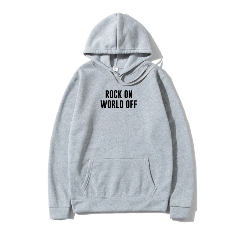 

Rock On World Off Festival Outerwear Music Concer Hip Hop Pop House Rave Hoody Full-Figured Hoody
