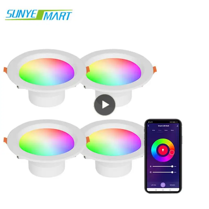 

Led Downlight Full Color Color Downlight Intelligent New Intelligent Downlight Smart Home Voice Control Downlight Voice Control