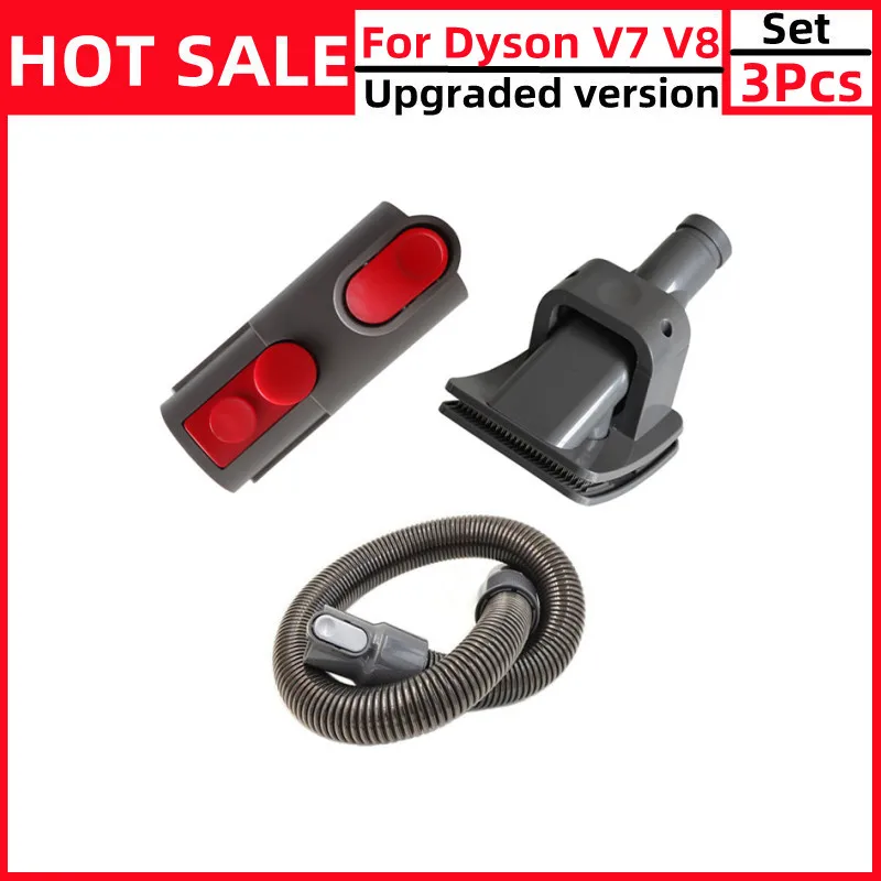 

Для Dyson Vacuum DC31 DC34 DC35 DC44 DC58 DC59 V6 V7 V8 3 шт. сменный Удлинительный шланг и инструмент для собак и домашних животных адаптер щетки