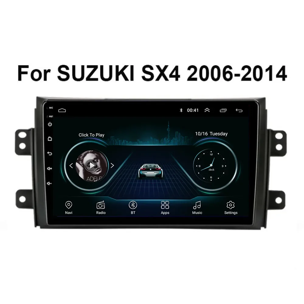 

2 Din Android 12 автомобильное Стерео Радио DVD GPS мультимедийный видеоплеер 5G WiFi камера DSP Carplay для Suzuki SX4 2006-2023 до 2035