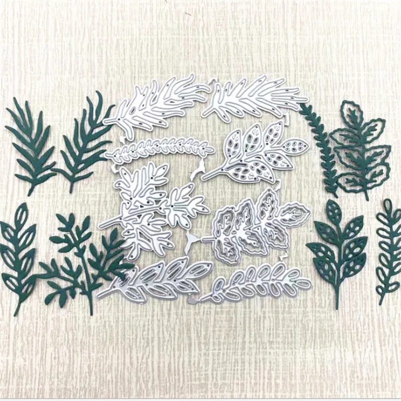 

8PCS/lot Pretty leaves Metal Cutting Dies Stencil Die Cut Scrapbooking Craft Stamps