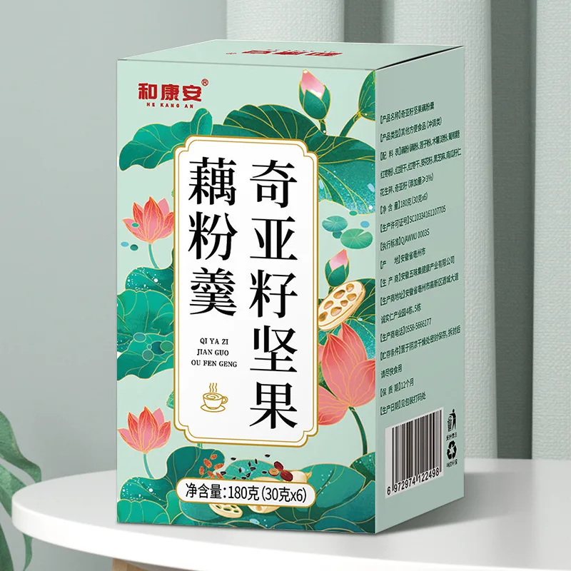 

China oufen Qiya nut lotus root starch soup power 180g/box No Teapot