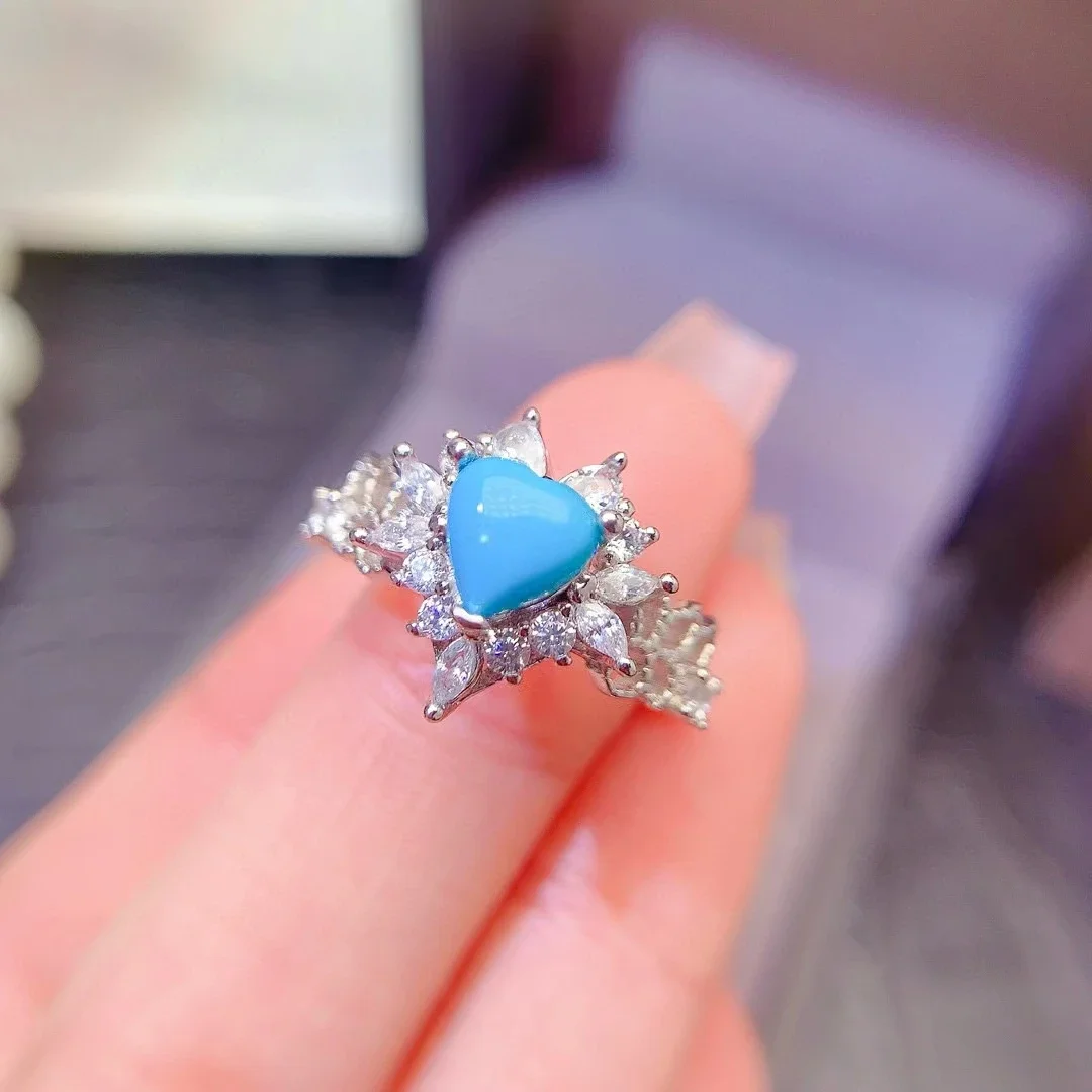 Украшения из серебра 925 пробы с драгоценными камнями 6 мм