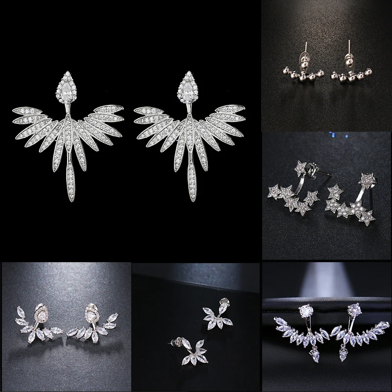 

SUGO Classic Fashion Personality One Earring Two Wearing Styles Jewelry for Young Girls Lovely Private Party Accessories