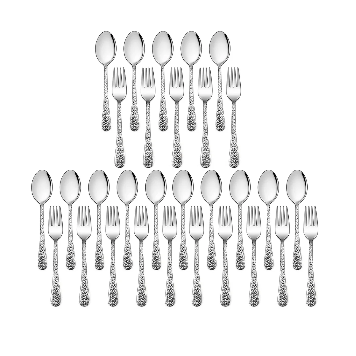 

30 Pieces Kids Silverware Set Stainless Steel Toddler Utensils Flatware Set Toddler Silverware Spoons and Forks Set