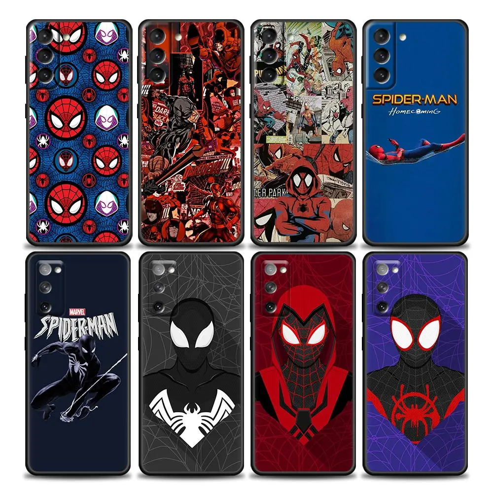 

Marvel's Spider-Man Avengers Coques Funda Phone Case for Samsung Galaxy S22 S23 S9 S10e S21 S20 Fe Plus Ultra 5G TPU Case Capa