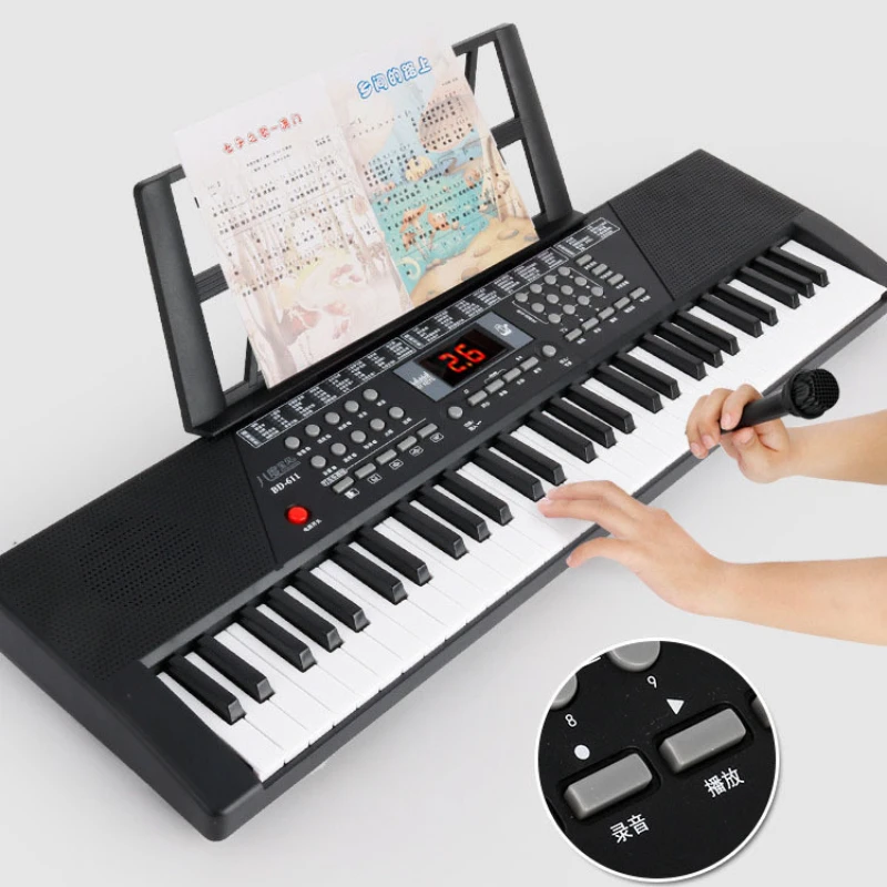 

Musical Keyboard Professional Electronic Piano Childrens Music Piano Digital 61 Keys Synthesizer Organo Musical Instruments